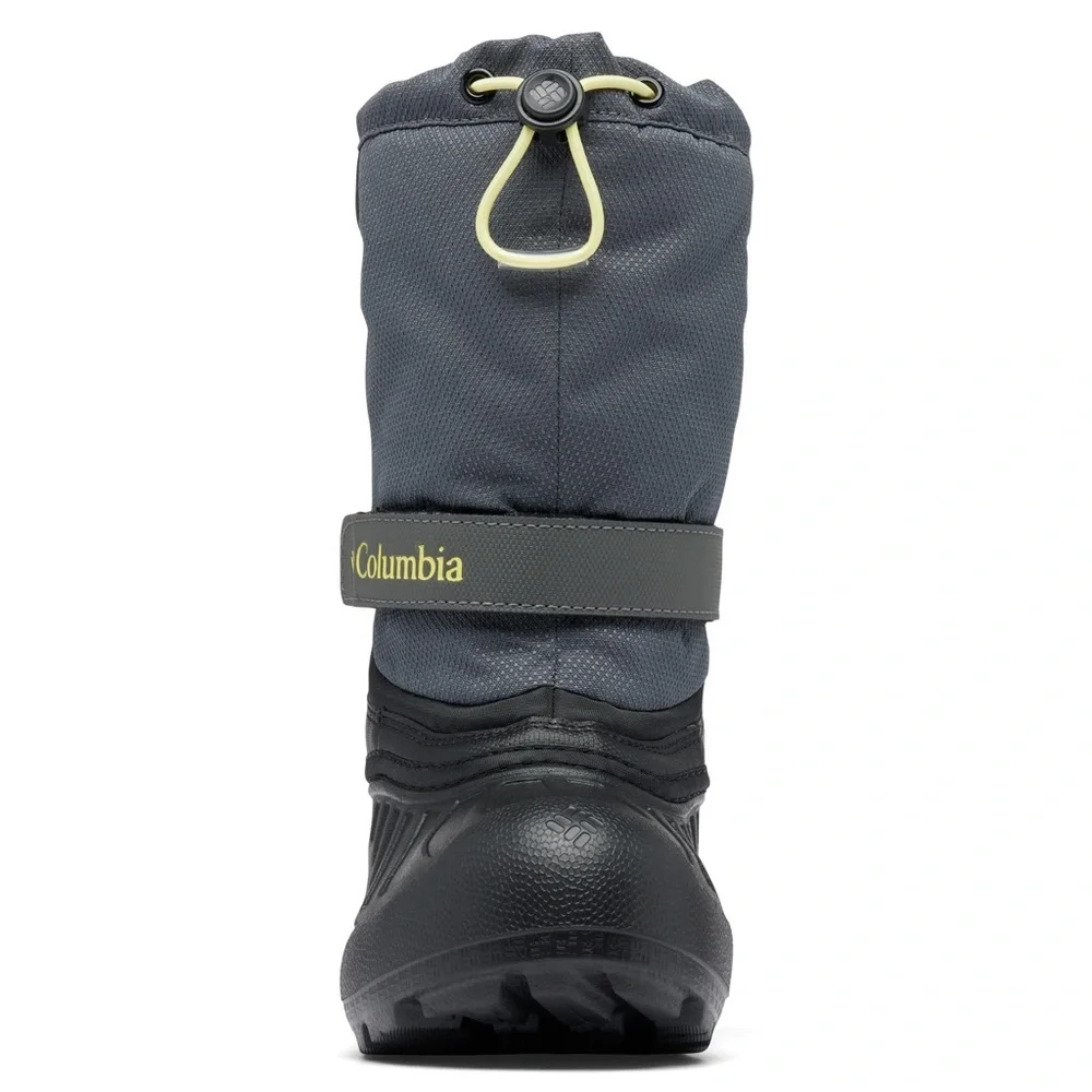 NWT Columbia Unisex Kids' Powderbug Snowlite Boot, Dark Grey/Black, 5
